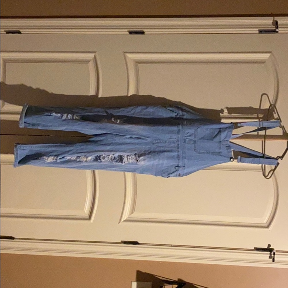 Light blue stylish overalls